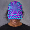 Blue Expansion Moving Optical Illusion Baseball Cap