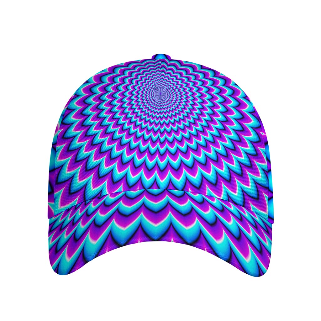 Blue Expansion Moving Optical Illusion Baseball Cap