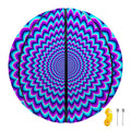 Blue Expansion Moving Optical Illusion Basketball