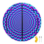 Blue Expansion Moving Optical Illusion Basketball