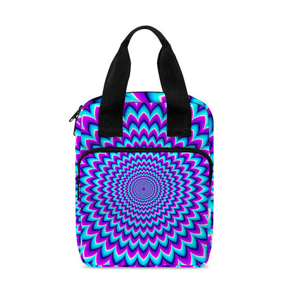 Blue Expansion Moving Optical Illusion Bible Tote Bag