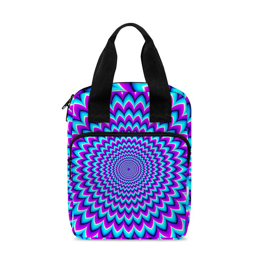 Blue Expansion Moving Optical Illusion Bible Tote Bag