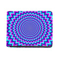 Blue Expansion Moving Optical Illusion Bifold Wallet