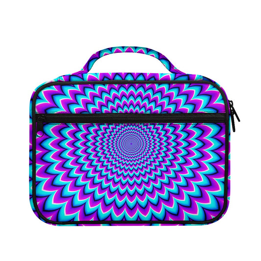 Blue Expansion Moving Optical Illusion Briefcase Bible Bag