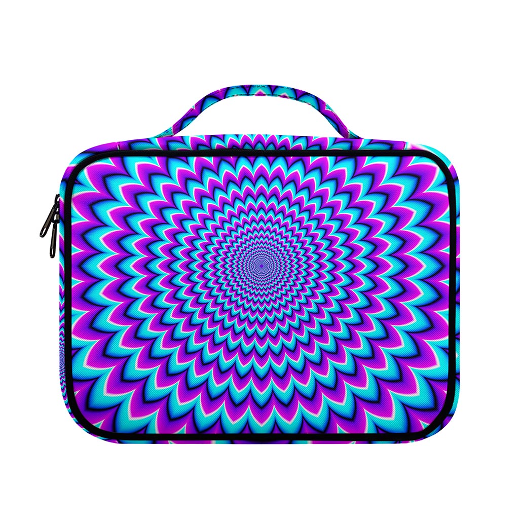 Blue Expansion Moving Optical Illusion Briefcase Bible Bag