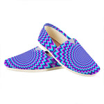 Blue Expansion Moving Optical Illusion Casual Shoes