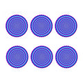 Blue Expansion Moving Optical Illusion Coaster Set