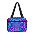Blue Expansion Moving Optical Illusion Double Strap Bible Bag