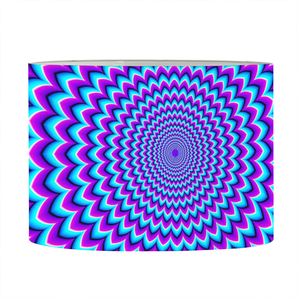 Blue Expansion Moving Optical Illusion Drum Lamp Shade