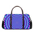 Blue Expansion Moving Optical Illusion Duffel Bag