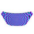 Blue Expansion Moving Optical Illusion Fanny Pack