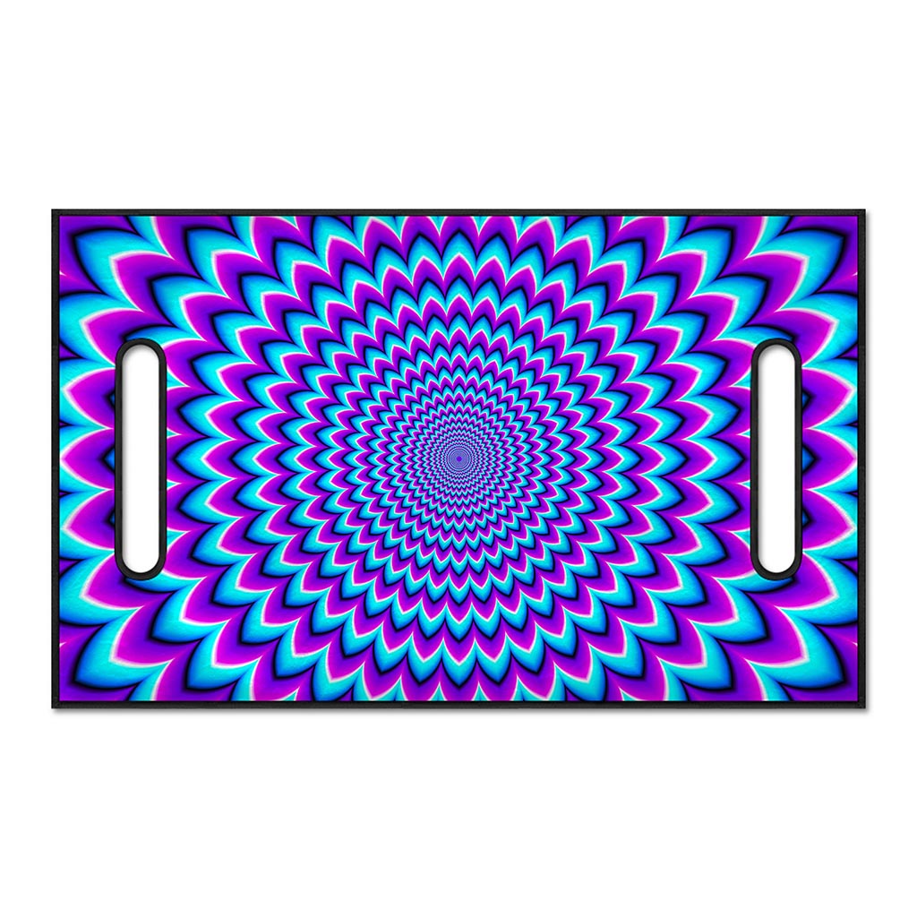 Blue Expansion Moving Optical Illusion Golf Cart Seat Cover