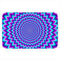 Blue Expansion Moving Optical Illusion Indoor Door Mat