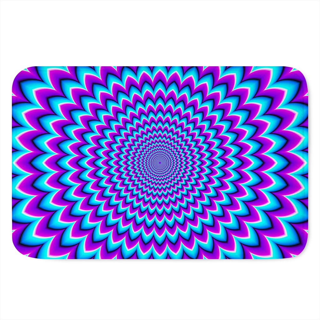Blue Expansion Moving Optical Illusion Indoor Door Mat