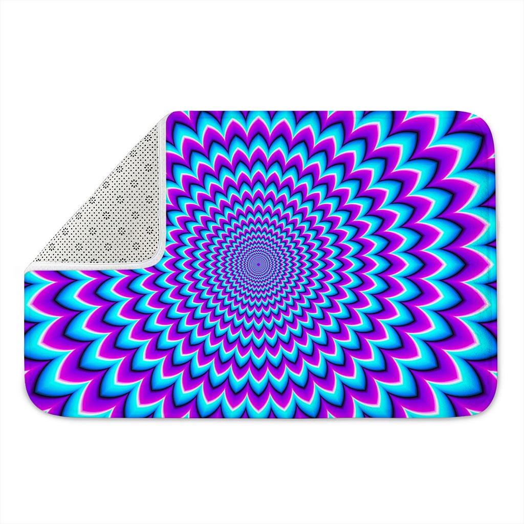 Blue Expansion Moving Optical Illusion Indoor Door Mat