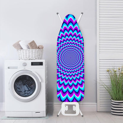 Blue Expansion Moving Optical Illusion Ironing Board Cover