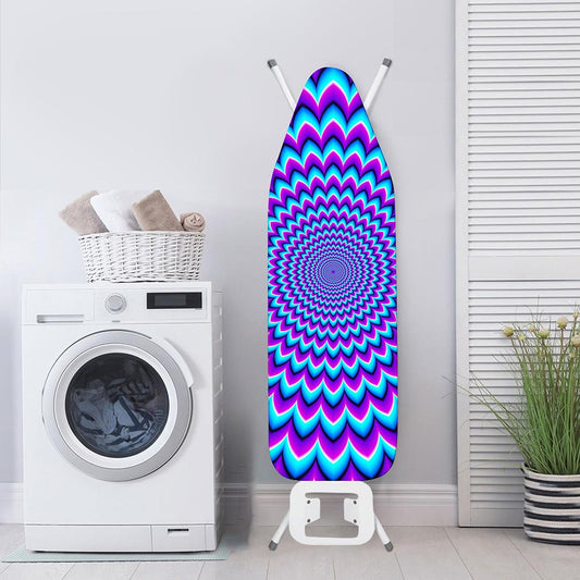 Blue Expansion Moving Optical Illusion Ironing Board Cover