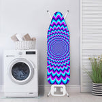 Blue Expansion Moving Optical Illusion Ironing Board Cover