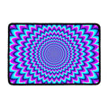Blue Expansion Moving Optical Illusion Kitchen Mat