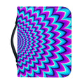 Blue Expansion Moving Optical Illusion Leather Bible Cover