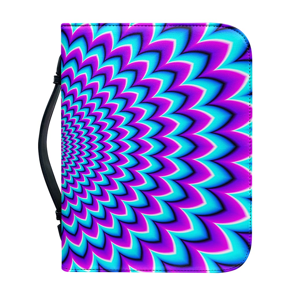 Blue Expansion Moving Optical Illusion Leather Bible Cover