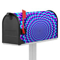 Blue Expansion Moving Optical Illusion Mailbox Cover