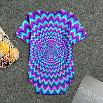 Blue Expansion Moving Optical Illusion Men's Bodysuit