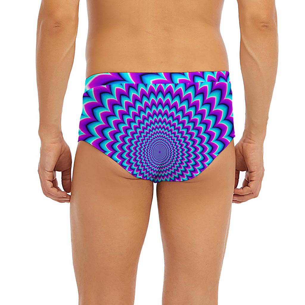 Blue Expansion Moving Optical Illusion Men's Briefs