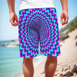 Blue Expansion Moving Optical Illusion Men's Cargo Shorts