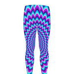 Blue Expansion Moving Optical Illusion Men's leggings