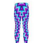 Blue Expansion Moving Optical Illusion Men's leggings