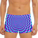Blue Expansion Moving Optical Illusion Men's Short Boxer Briefs