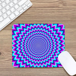 Blue Expansion Moving Optical Illusion Mouse Pad