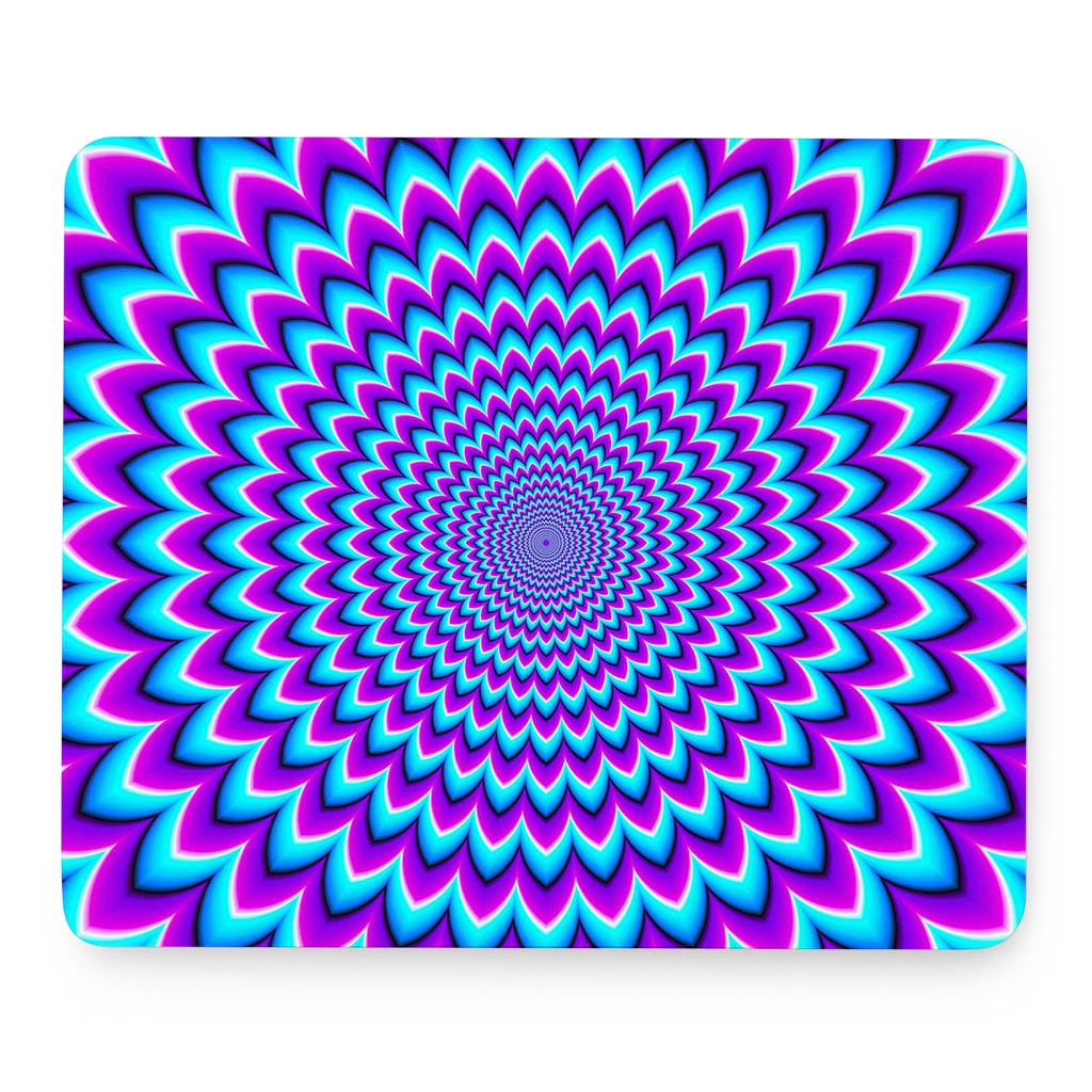 Blue Expansion Moving Optical Illusion Mouse Pad