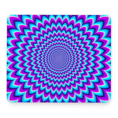 Blue Expansion Moving Optical Illusion Mouse Pad
