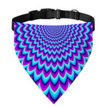 Blue Expansion Moving Optical Illusion Over The Collar Dog Bandana