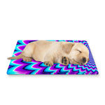 Blue Expansion Moving Optical Illusion Pet Cooling Mat Cover