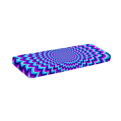 Blue Expansion Moving Optical Illusion Piano Keyboard Cover