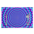 Blue Expansion Moving Optical Illusion Placemat