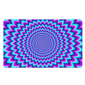 Blue Expansion Moving Optical Illusion Polyester Doormat
