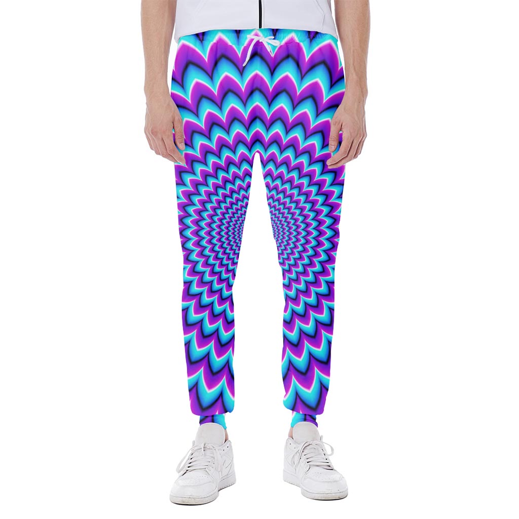 Blue Expansion Moving Optical Illusion Scuba Joggers