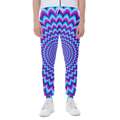 Blue Expansion Moving Optical Illusion Scuba Joggers