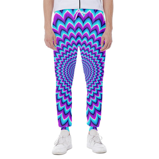 Blue Expansion Moving Optical Illusion Scuba Joggers