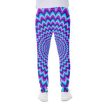 Blue Expansion Moving Optical Illusion Scuba Joggers