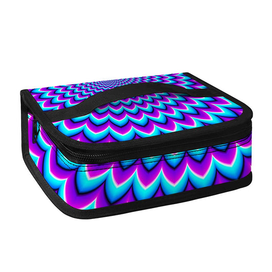Blue Expansion Moving Optical Illusion Small Lunch Bag
