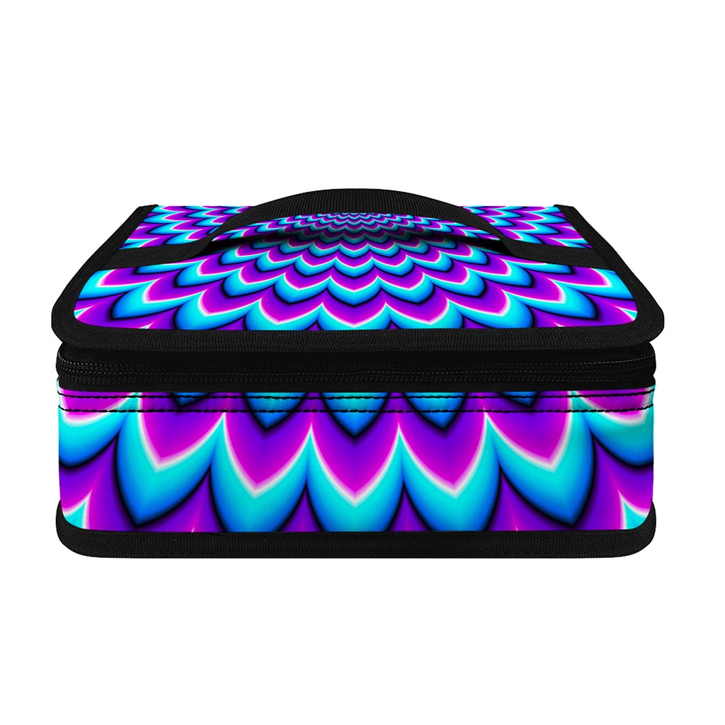 Blue Expansion Moving Optical Illusion Small Lunch Bag