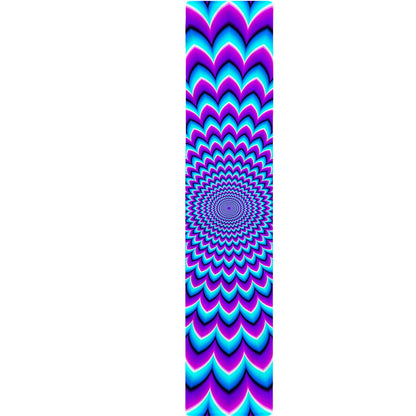 Blue Expansion Moving Optical Illusion Table Runner