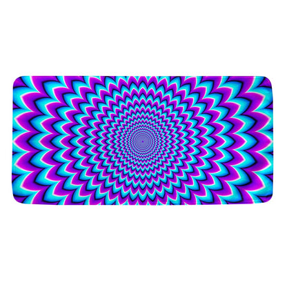 Blue Expansion Moving Optical Illusion Towel