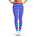 Blue Expansion Moving Optical Illusion Women's Leggings