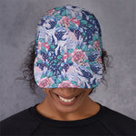 Blue Fairy Rose Unicorn Pattern Print Baseball Cap